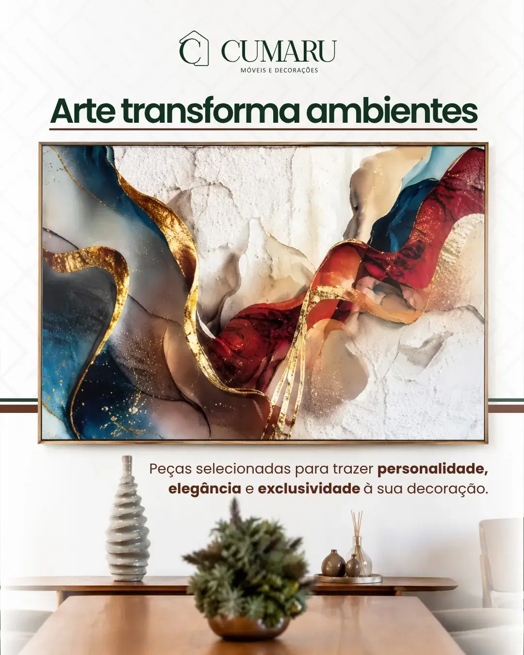 Ambiente montado pela Cumaru